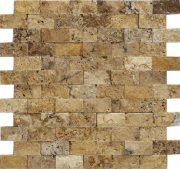Mozaik Patlatma Taş Sarı Traverten